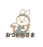 がんばる工芸うさぎスタンプ（個別スタンプ：22）