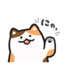色んな柄のぽってり猫 日常会話（個別スタンプ：4）