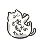 色んな柄のぽってり猫 日常会話（個別スタンプ：10）