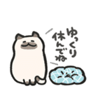 色んな柄のぽってり猫 日常会話（個別スタンプ：12）