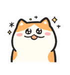色んな柄のぽってり猫 日常会話（個別スタンプ：38）