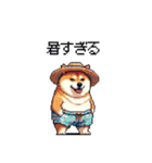 夏を満喫 太っちょ柴犬（個別スタンプ：2）