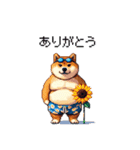 夏を満喫 太っちょ柴犬（個別スタンプ：11）