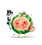 あま〜い！スイカ坊や（個別スタンプ：4）