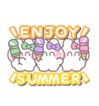 3人組うしゃぎ！！夏緑紫ピ（個別スタンプ：33）