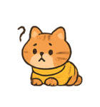 もこもこセーター茶トラ行進（個別スタンプ：5）