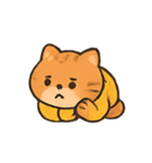 もこもこセーター茶トラ行進（個別スタンプ：6）
