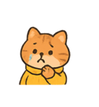もこもこセーター茶トラ行進（個別スタンプ：9）