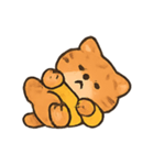 もこもこセーター茶トラ行進（個別スタンプ：13）