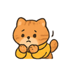 もこもこセーター茶トラ行進（個別スタンプ：15）
