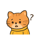 もこもこセーター茶トラ行進（個別スタンプ：18）