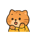 もこもこセーター茶トラ行進（個別スタンプ：19）