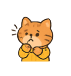 もこもこセーター茶トラ行進（個別スタンプ：22）