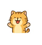 ぽっちゃりトラ猫の感情パック（個別スタンプ：1）