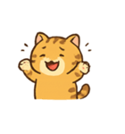 ぽっちゃりトラ猫の感情パック（個別スタンプ：5）