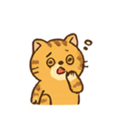 ぽっちゃりトラ猫の感情パック（個別スタンプ：21）