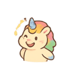 ドリーミーユニコーン 虹色ムードパック（個別スタンプ：3）