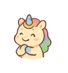 ドリーミーユニコーン 虹色ムードパック（個別スタンプ：8）