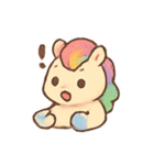 ドリーミーユニコーン 虹色ムードパック（個別スタンプ：15）