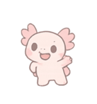 ふわふわウーパールーパーのきもち旅（個別スタンプ：1）