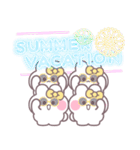 4人組うしゃぎ！！夏黄色（個別スタンプ：38）