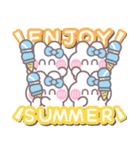 4人組うしゃぎ！！夏水色（個別スタンプ：33）