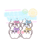 4人組うしゃぎ！！夏ピ水紫黄（個別スタンプ：38）