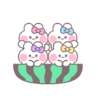 4人組うしゃぎ！！夏ピ水紫黄（個別スタンプ：40）