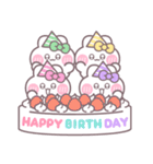 4人組うしゃぎ！！夏緑黄ピ紫（個別スタンプ：32）