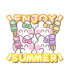 4人組うしゃぎ！！夏緑黄ピ紫（個別スタンプ：33）