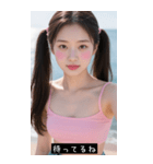 夏セクシー日本水着美女（個別スタンプ：8）