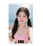 夏セクシー日本水着美女（個別スタンプ：37）