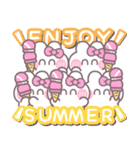 5人組うしゃぎ！！夏ピンク（個別スタンプ：33）