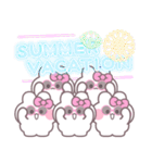 5人組うしゃぎ！！夏ピンク（個別スタンプ：38）