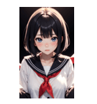 夢幻のセーラー服の女の子（個別スタンプ：3）