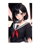 夢幻のセーラー服の女の子（個別スタンプ：5）