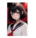 夢幻のセーラー服の女の子（個別スタンプ：8）