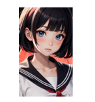 夢幻のセーラー服の女の子（個別スタンプ：14）