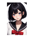 夢幻のセーラー服の女の子（個別スタンプ：15）