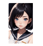 夢幻のセーラー服の女の子（個別スタンプ：16）