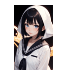 夢幻のセーラー服の女の子（個別スタンプ：17）