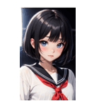 夢幻のセーラー服の女の子（個別スタンプ：18）