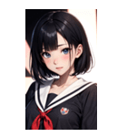 夢幻のセーラー服の女の子（個別スタンプ：19）