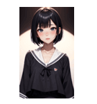 夢幻のセーラー服の女の子（個別スタンプ：21）