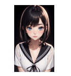 夢幻のセーラー服の女の子（個別スタンプ：24）