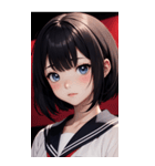夢幻のセーラー服の女の子（個別スタンプ：27）