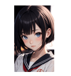 夢幻のセーラー服の女の子（個別スタンプ：34）