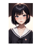 夢幻のセーラー服の女の子（個別スタンプ：35）