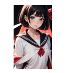 夢幻のセーラー服の女の子（個別スタンプ：37）