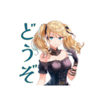 ジャズバーの金髪ゴスロリツインテ女子（個別スタンプ：11）